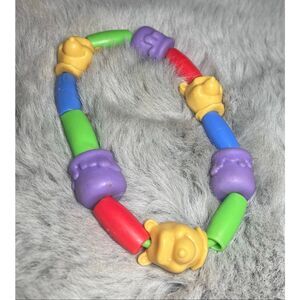 Vintage 1998 Winnie The Pooh Soft Bite Teether Teething Ring Beads The First Yea